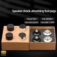 thumbnail image 3 of Speaker Spike Stand Foot Pads 4Pcs Set Aluminum Alloy & Copper Adjustable Shock-Absorbing Feet Pegs, 3 of 5