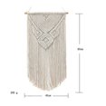 thumbnail image 5 of Tapiz Bohemio shaofei de Macramé Grande para Colgar en la Pared Color Beige 45 x 80 cm, 5 of 5