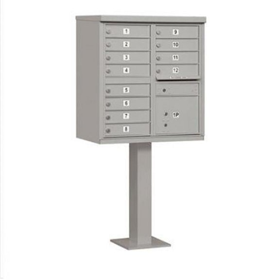 Salsbury Industries  Cluster Box Unit - 12 A Size Doors - Type II - Gray - USPS Access