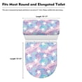 thumbnail image 5 of HELLHERO Polyester Toilet Bowl Cover & Machine Washable Bathroom Toilet Cozy Set & Fits All Toilet Shapes for Hotel Home Soft Pastel Color, 5 of 5