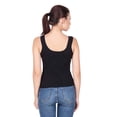 thumbnail image 6 of eloria Black Women's Aqua Fine Cotton Rich Camisole, Women's Suit Slip Nighty, 6 of 6