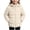 Beige, variant on ZBSOKO Winter Coats for Kids Removable Hood Warm Puffer Jackets Long Sleeve Full Zip Thicken Outerwear Daily Casual Wear Sizes 1-13 Years