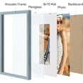 thumbnail image 4 of Vittanly 11x14 Picture Frame, Display Pictures 8x10 with Mat or 11x14 without Mat, Photo Frame for Wall or Table Top Display, Rustic Blue, 1 Pack, 4 of 8