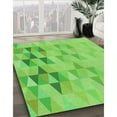 thumbnail image 3 of Ahgly Company Machine Washable Indoor Rectangle Transitional Emerald Green Area Rugs, 2' x 5', 3 of 7
