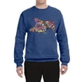 thumbnail image 3 of Tired Sleeping Cat | I Wish I Was My Cat Funny Colorful Kitty | Dean Russo Art Animal Lover Unisex Crewneck Sweatshirt, Vintage Heather Blue, 3X-Large, 3 of 6