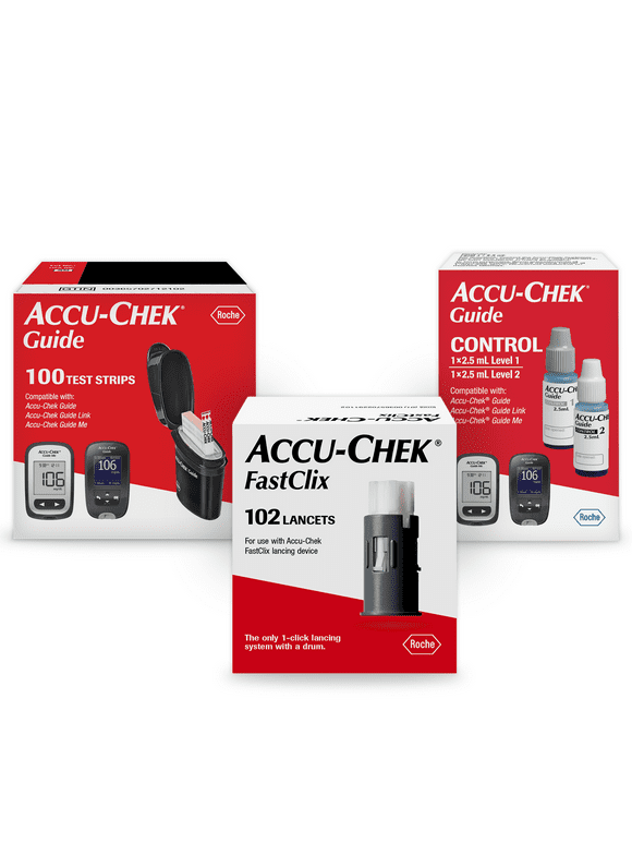 Accu-Chek FastClix Diabetes Supply Kit for Diabetic Blood Glucose Testing (102 FastClix Lancets)​ (Packaging May Vary)