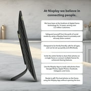 Nixplay Digital Touch Screen Picture Frame - 15.6” Photo Frame, Connecting Families & Friends (Black/White Matte)