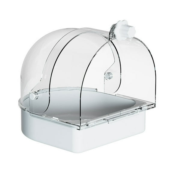 Bird Bath for Cage Bird Cage Water and Sand Bath Large Bird Cage Bathing for Stress Pet Interaction