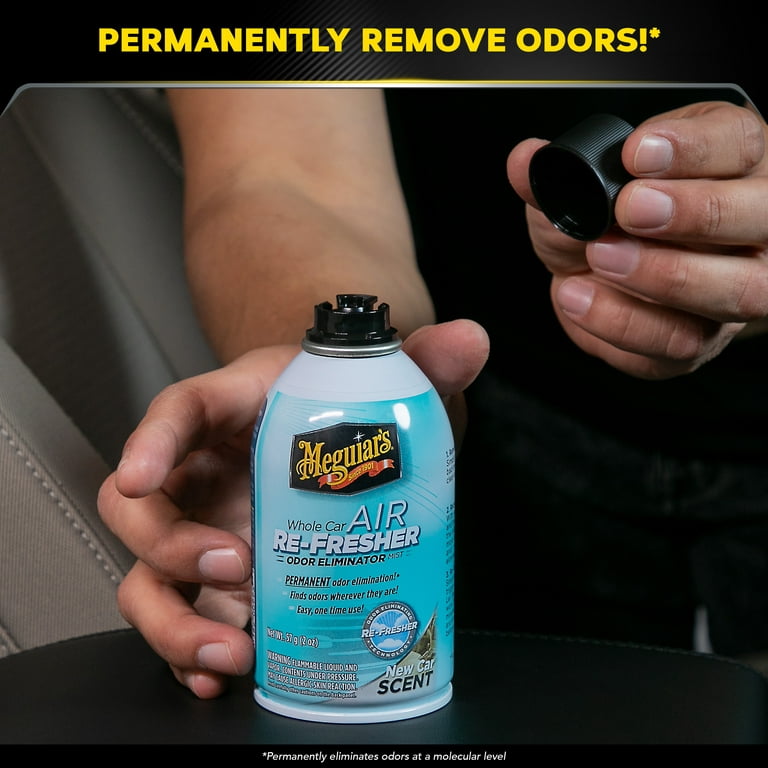Meguiar's Whole Car Air Re-Fresher New Car Scent Odor Eliminator Mist 2.5oz