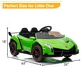 thumbnail image 4 of Triple Tree 2 Seater 12V Electric Lamborghini Car with Remote Control and 4.3 mph Maximum Speed, 4 of 9