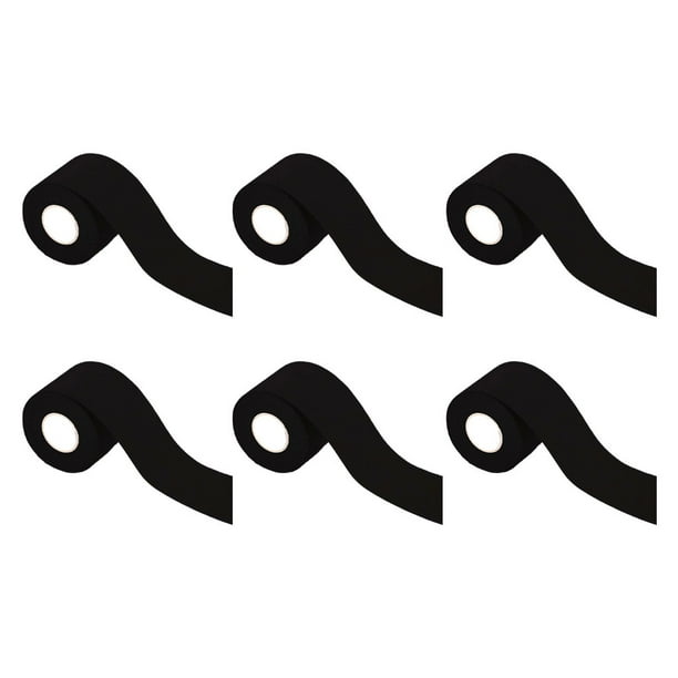 Greeniant Cinta de recuperación fácil a atlética de 6 rollos para una protección eficaz Parche muscular de protección de tobillos Ropa Deportiva, Zapatos negro 3.8 cm * 5m