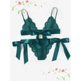 thumbnail image 1 of Lencería europea y americana de encaje con abertura de tres puntos, ropa interior sexy fácil de usar, 1 of 4