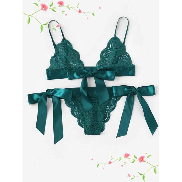 Lencería europea y americana de encaje con abertura de tres puntos, ropa interior sexy fácil de usar