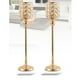 thumbnail image 5 of 1 candelabro de metal dorado con cristal para decoración de iglesias y cenas. Alt. 31 cm, 5 of 9