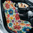 thumbnail image 3 of XYZCANDO Floral Skateboard Pattern Car Seat Towel Cover, Non Slip Versatile Car Seat Towel Breathable Easy Install for Trucks Cars, 3 of 11