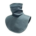 thumbnail image 4 of Calentador de cuello, protector de pecho, ligero, resistente al viento, desmontable, bufanda térmica, cuello falso para deportes y desplazamientos gris, 4 of 8