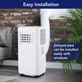 thumbnail image 6 of 10000 BTU Portable Air Conditioners, 3-in-1 Cooling, Fan & Dehumidifier, Cools 600 Sq.Ft, LED Display, Remote Control, 24H Timer, Window Kit Included for Bedrooms, Dorms, Apartments, 6 of 8
