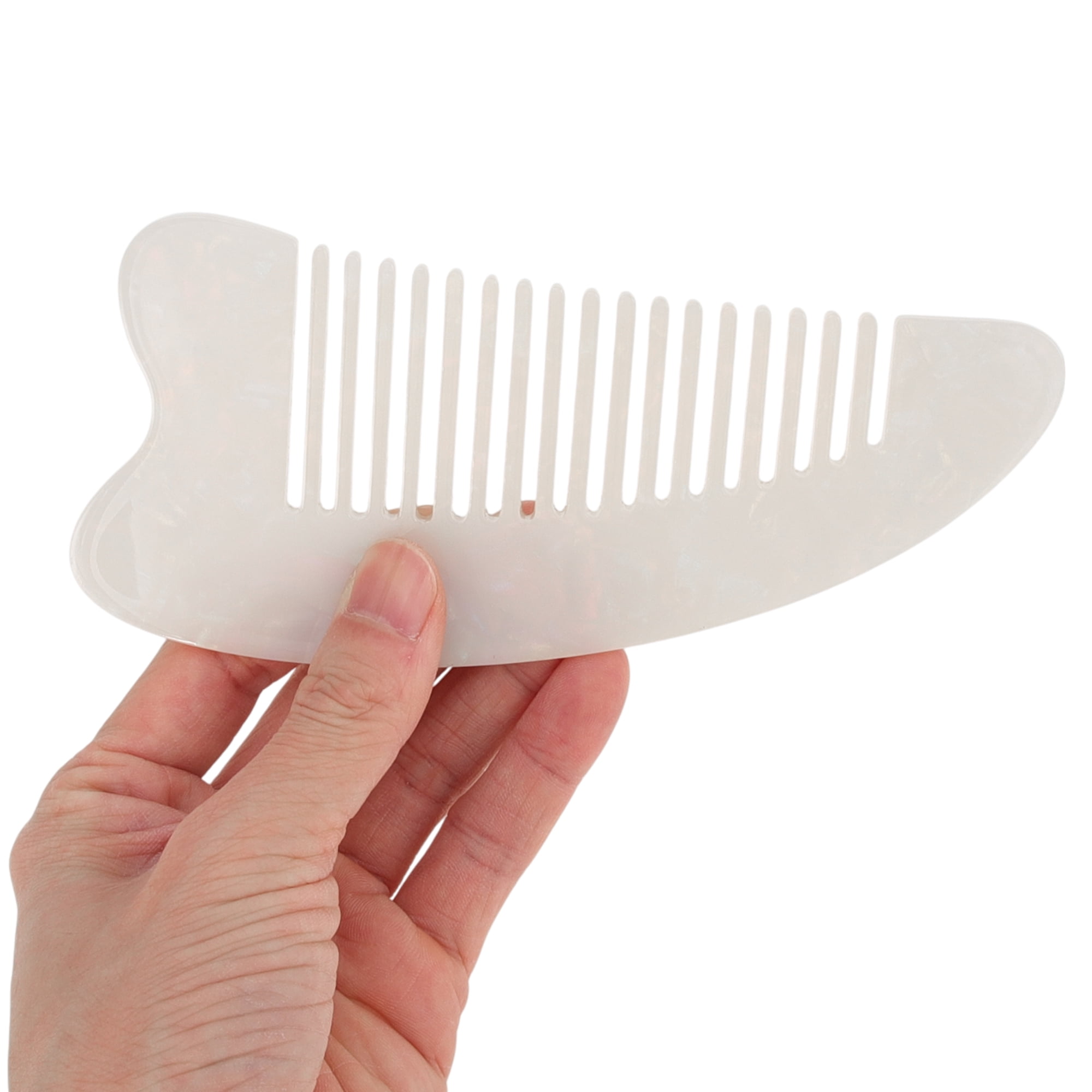 Unique Bargains 1 Pc Anti Static Hair Comb Designed for All Hair Types Styles Clear