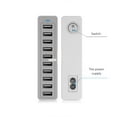 60W 10Port USB Charger for Charging Station Dock Multi USB Charger ...