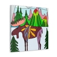 thumbnail image 2 of Moose in Moonlight Glow - Canvas, 2 of 10