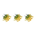 thumbnail image 4 of Matsuzay Paquete de flores artificiales, plantas falsas de plástico para exteriores, resistente a los rayos UV, rama de imitación simulada, Type1 NO1, 4 of 6