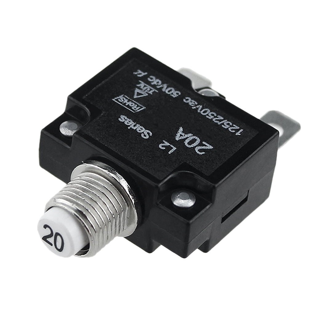 5A/10A/15A/20A/30AMP Push Button Resettable Thermal Circuit Breaker