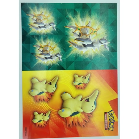 Pokemon 2022 Spring Sword & Shield Arceus & Cyndaquil Sticker (No Packaging)