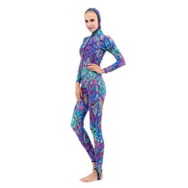 Full Dive Skin Suit For Swimming Snorkeling Diving Surfing With Sun Protection Long-sleeve For Women XXL
