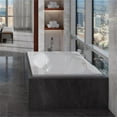 thumbnail image 3 of Malibu Home Delray Rectangle Whirlpool Bathtub 84"x 42"x 22" in Biscuit, 3 of 5