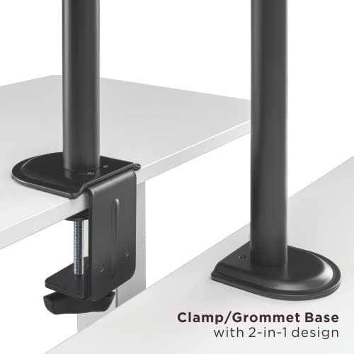 Link2Home Articulating Dual Monitor Mount for 17–32 Inch Screens
