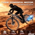thumbnail image 4 of ASKGO 1500W Peak 750W Rated Electric Bicycle 48V 10Ah,26'' E-Mountain Ebike 25MPH 45-65Miles Range,Removable Battery Ages16+ UL2849, 4 of 11