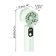thumbnail image 3 of High Speed Handheld Fan With Digital Display USB Rechargeable Portable Mini Fan Quiet Fan For Student Office Travel Outdoor Use, 3 of 4