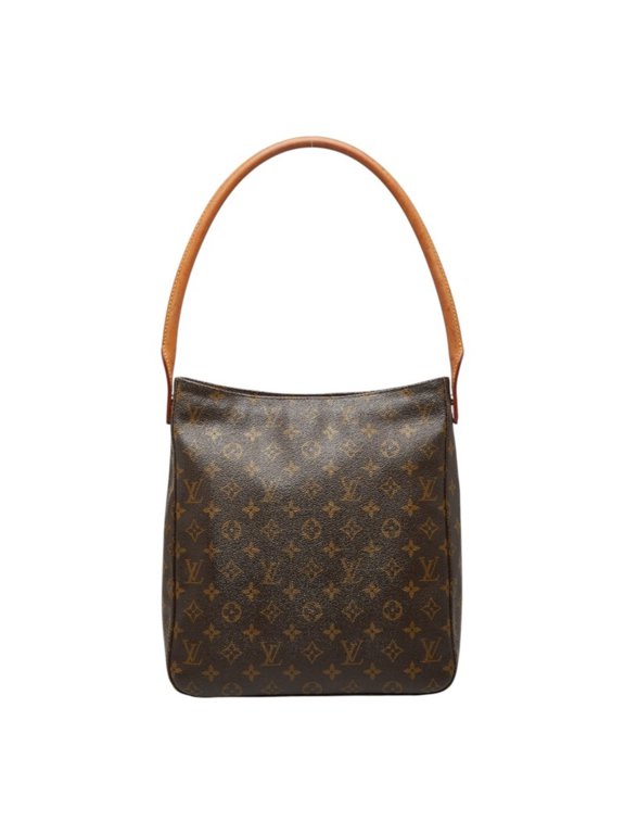 Pre-Owned Louis Vuitton Monogram Looping GM One-Shoulder Bag Handbag M51145 Brown Leather...