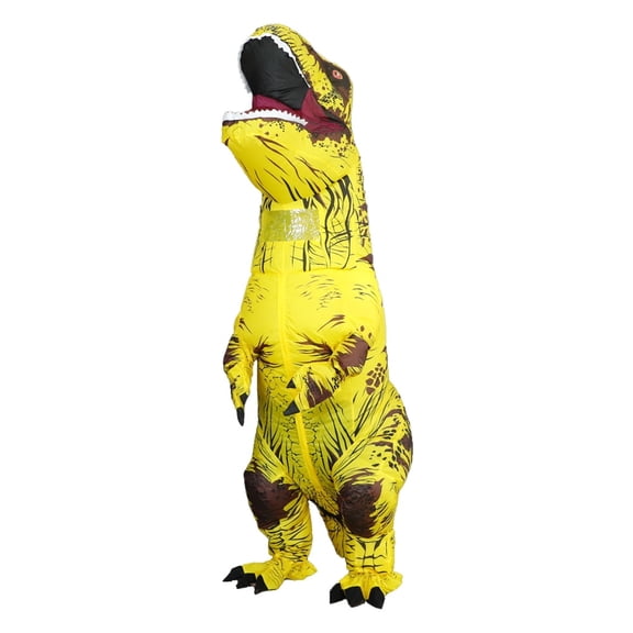 QNRMS Inflatable Halloween Dinosaur Costume Adult Fancy Dinosaur Suit Blow up Trex Costume Full Body Dino Costume