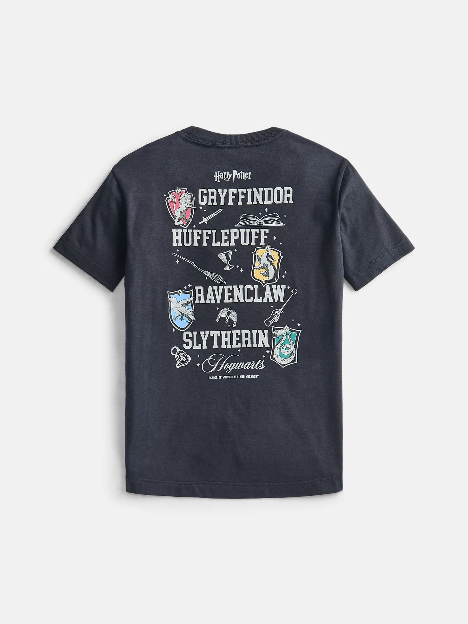 Harry Potter Boys Crewneck Graphic Tee with Short Sleeves, 3-Pack, Sizes XS-2XL