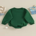 thumbnail image 4 of Combinaison pour Bébé Garçon Fille en Molleton, Chandail à Col Rond, Combinaison, Uni, Manches Longues, Chandail Bouffant, Cache-Couche, Tenue d'Automne Hiver, 4 of 9