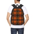 thumbnail image 4 of Fotbe Halloween Tartan Plaid Mochila para Hombre y Mujer - Tela Oxford 600D Resistente - Mochila Impermeable de Gran Capacidad para Escuela, Viajes y Senderismo, 4 of 6