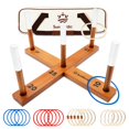 thumbnail image 1 of Set de césped Ring Toss Game SunNordic de madera para exteriores, 1 of 8
