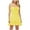 Yellow, variant on Fashion Beach Dresses for Womens 2026 Summer Plus Size Casual Sleeveless Solid Color Camis Backless High Waist Mini Dress