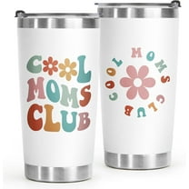 Mom Christmas Gifts for Women-Cool Moms Club Tumbler 20 Oz, Mom Birthday Gifts from Daughter Son, New Mom Gifts, Postpartum Gifts, Gifts for Mama, Wife, Mothers Day Gifts Coffee Cup