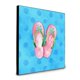 thumbnail image 1 of "Treasures Pink Flip Flops Blue Polkadot Panel wall-decor, Multicolor" Caroline's Treasures BB8221UP88, 1 of 1