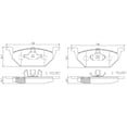 thumbnail image 2 of Balatas CERAMICAS BREMBO Ibiza 2014 al 2019 1.6L L4 Delanteras, 2 of 5