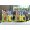 thumbnail image 6 of Ambesonne Floral Throw Pillow Cover 4 Pack, Daisy Flower Collage, 16", Multicolor, 6 of 7