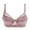 Rose Gold, variant on Bigersell Women's Plus Size Full Coverage Underwire Sheer Lace Lingerie Bras V-Neck Push up Bra Back Hook and Eye Closure Padded Bralette Comfortable Bras Black 80B
