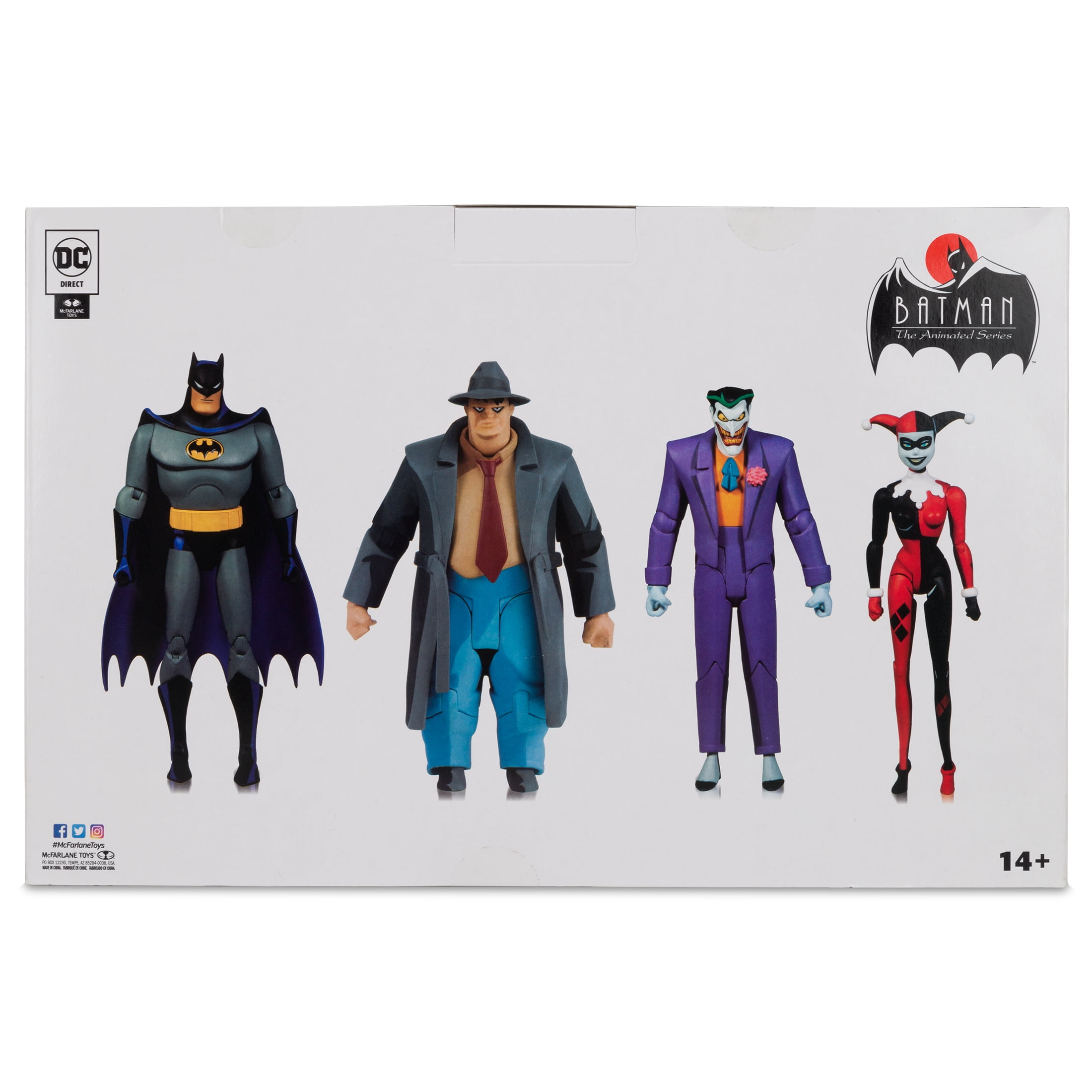 McFarlane Toys DC Direct Batman the Animated Series 4 Pack Collectible Action  Figures includes Batman, The Joker, Harley Quinn, and Harvey Bullock  Walmart Exclusive 