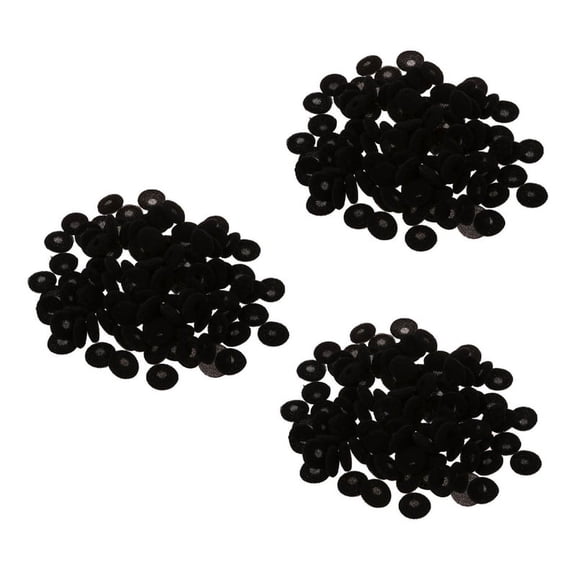 300 Pcs Black Sponge Earbud Headphone Cap Ear Pads Cover Replacement,300 x Earphone Cover,Black