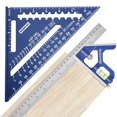 thumbnail image 1 of WORKPRO Rafter Square and Combination Square Tool Set, 7 Inch Aluminum Alloy Die-Casting Carpenter Square and 12 Inch Zinc-Alloy S, 1 of 8