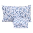 thumbnail image 2 of RUVANTI 100% Cotton Sheets – Queen Size Percale Bedding, Cooling & Breathable Floral Design, Durable with a Crisp, Soft & Comfortable Feel, 16" Deep Pocket, 4-Piece Set, Annual, 2 of 9