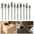 thumbnail image 4 of Carving Bit Burrs Double Cut 1/8" Shank 3mm Shank HRC70 3x6mm Tungsten, 4 of 8
