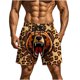 thumbnail image 1 of Pantalones de Baño de Cintura Elástica de los Hombres Divertidos de Impresión Doble Bolsillo Pantalones Cortos de Playa, Pantalones Cortos de Hombre de Cintura Elástica con Bolsillos Pantalones Secos, 1 of 9